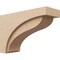Ekena Millwork 9"W x 27"D x 18"H Classic Helena Rough Cedar Woodgrain TimberThane Corbel, Primed Tan CORUR09X27X18HELRCPR - alternate 1